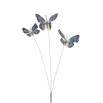 Farfalle artificiali TARANEH, bastone, blu-rosa, 60cm