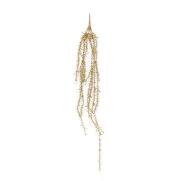 Cactus artificiale Rhipsalis baccifera ANIKO, stelo, glitter, oro, 80cm