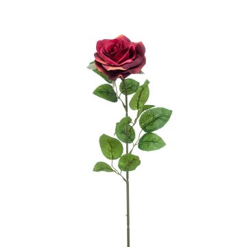 Rosa artificiale PEZOS, bordeaux, 60cm, Ø10cm