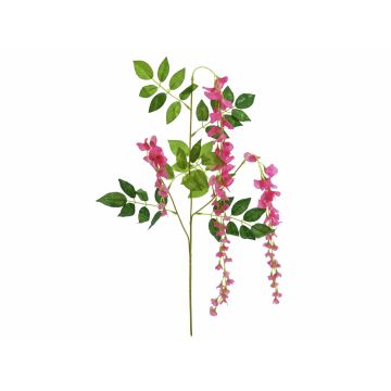 Ramo di wisteria artificiale BALUNA con fiori, rosa, 110cm