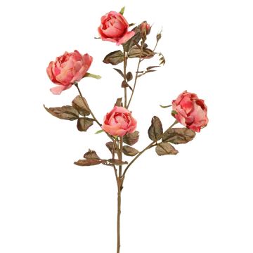 Ramo artificiale di rose SITARA, rosa-fucsia, 75cm, Ø5-8cm