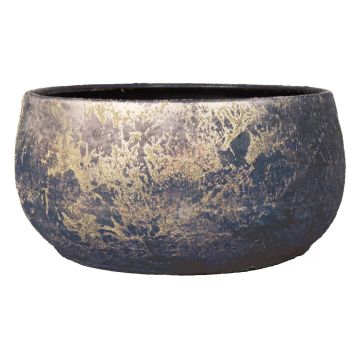 Ciotola in ceramica in stile retrò MAGO, aspetto antico, oro, 14cm, Ø29cm
