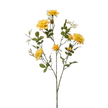 Ramo di rose artificiali JANINA, giallo, 90cm