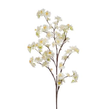Ramo decorativo di fiori di ciliegio GIMA con fiori, giallo crema, 120cm