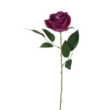 Rosa artificiale SEENSA, viola scuro, 55cm, Ø7cm