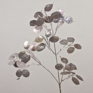 Ramo artificiale di lunaria ADONISA, argento-oro, 65cm