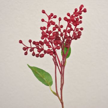 Ramo artificiale di sambuco TEITH con frutti, rosso, 40cm