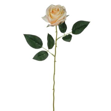 Rosa artificiale SEENSA, crema-albicocca, 55cm, Ø7cm