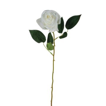 Rosa artificiale SEENSA, bianco, 55cm Ø7cm