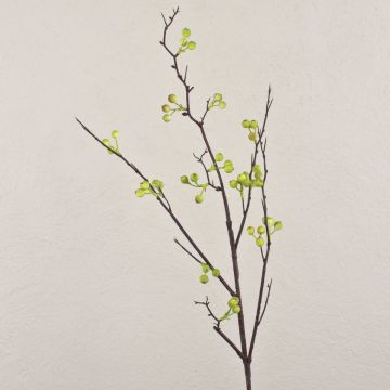 Ramo finto di gaultheria LEERDIK con frutti, verde, 100cm