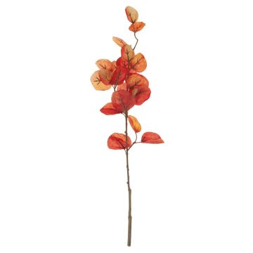 Ramo di eucalipto artificiale SOPONG, rosso-arancione, 60cm