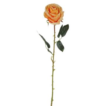 Rosa artificiale ELEAZAR, arancione, 65cm, Ø9cm