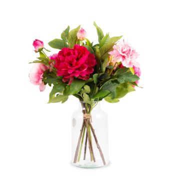 Mazzo artificiale primaverile PALESA, rosa-rosa, 55 cm, Ø 40 cm