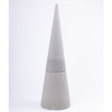 Cono di schiuma ZOILA per fiori artificiali, grigio, 60 cm, Ø19 cm