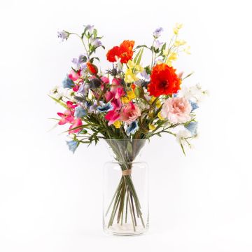 Bouquet di fiori di campo decorativa CINDANA, colorato, 70 cm, Ø 45 cm