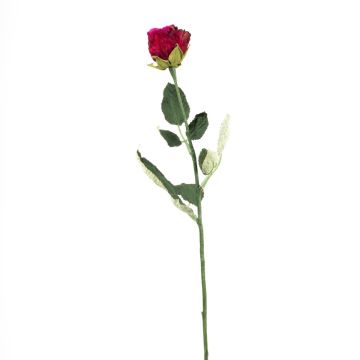 Rosa artificiale FREIDA, Eco Collection, rosa scuro, 60 cm, Ø 4 cm