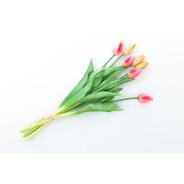 Mazzo di tulipani tessile LONA, rosa-verde, 45cm, Ø20cm