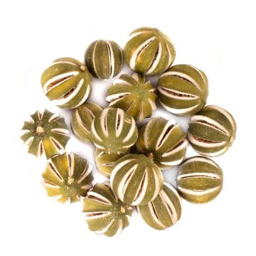 Lime secchi SIEGLINDE, tagliati, verdi, Ø 4-5 cm, 250 g