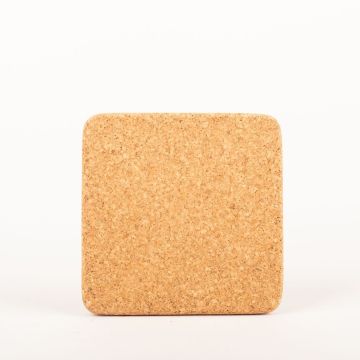 Sottopentola in sughero quadrata MANARA, naturale, 17,5x17,5x1,5cm