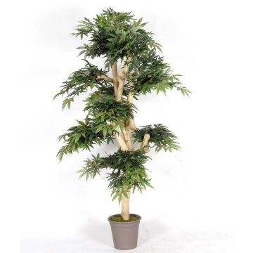 Acero giapponese artificiale ANTIP, tronco vero, verde-rosso, 150 cm - Made in Italy