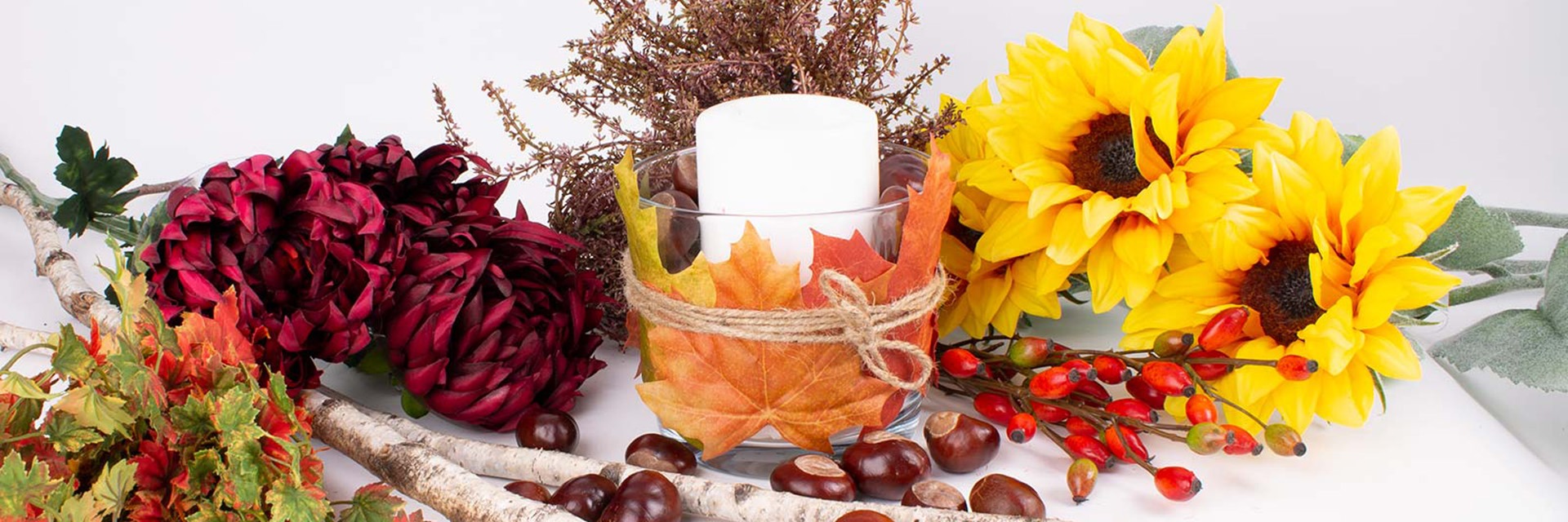 Decorazioni autunnali per la tavola