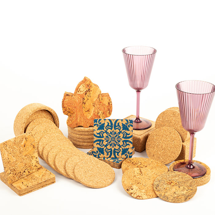 Sottobicchiere in vetro sughero