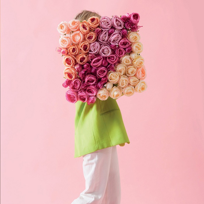 Parete di rose